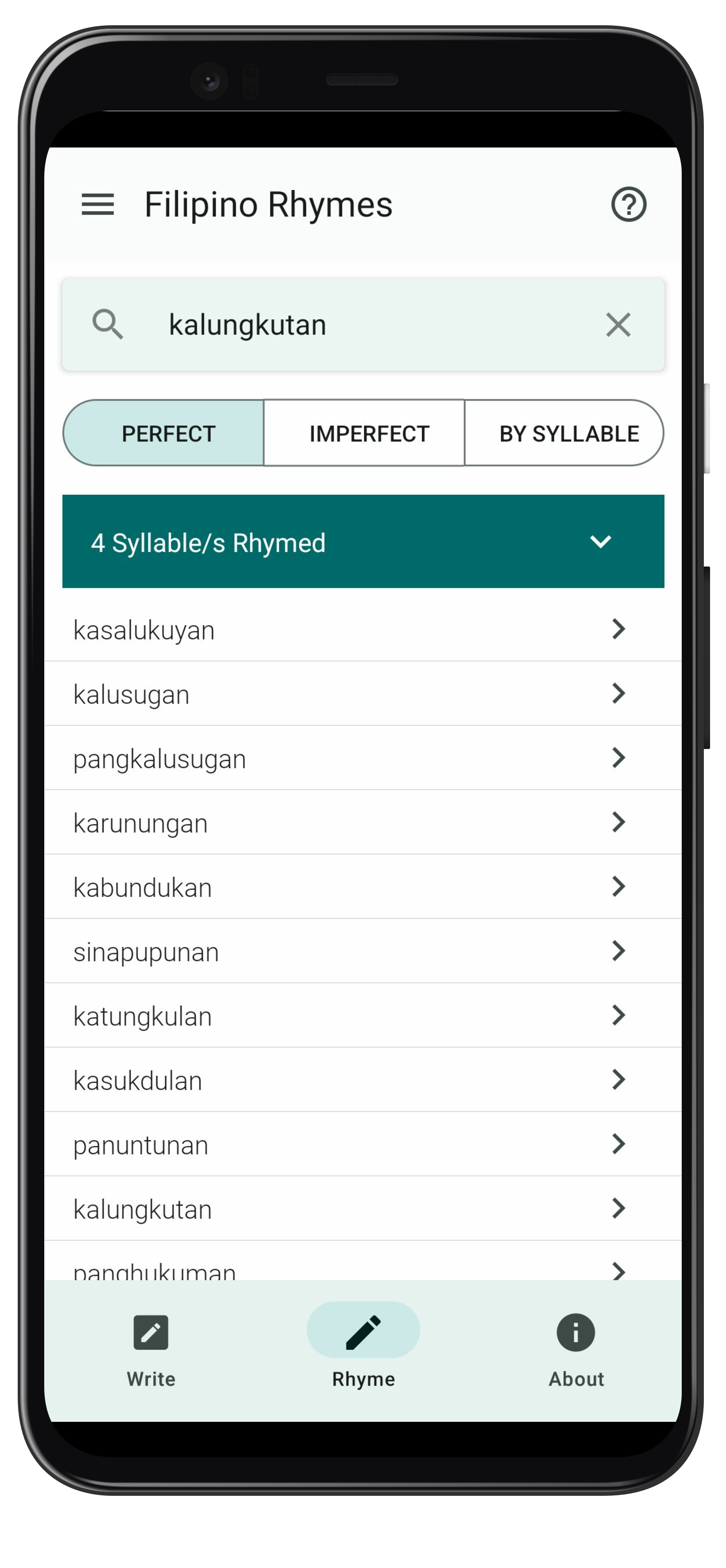 Filipino Rhymes App
